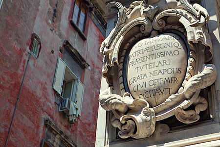 Close-up shot of building details in Napoli, Italy. Image captured on a Canon 5D DSLR thumbnail