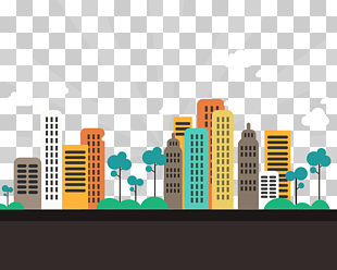 Gandhinagar Abstract City Apartment Flat design, city, building illustration PNG clipart
