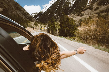 woman riding vehicle thumbnail