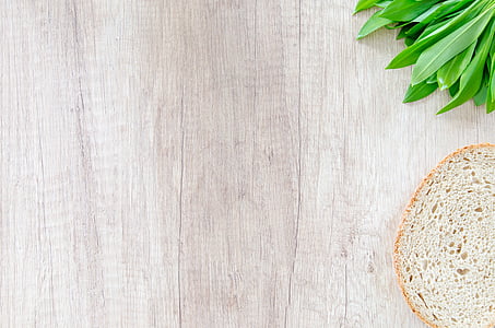 sliced bread on gray wood surface thumbnail