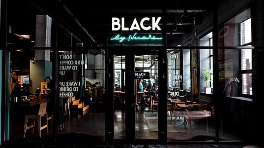 Black storefornt at glass door thumbnail