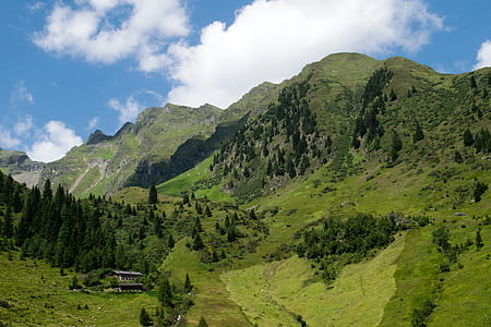 aerial photography of green mountain thumbnail