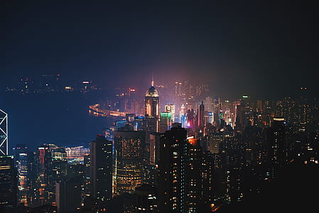 Hong Kong City during nighttime thumbnail