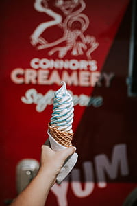 shallow focus photography of ice cream with cone thumbnail