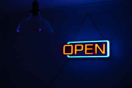 black and blue neon light signage thumbnail