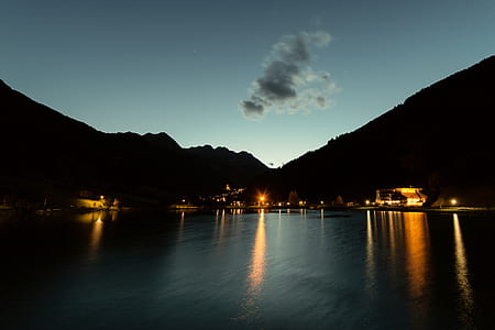 sea, mountains, nature, sky thumbnail