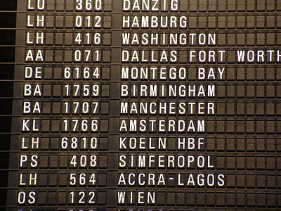white airport flap signage thumbnail