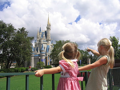 two girl's facing castle thumbnail