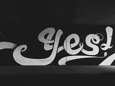 white yes wall graffiti thumbnail