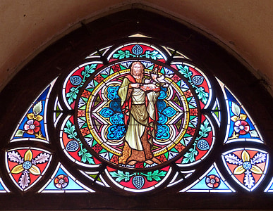stained glass religious wall decor thumbnail