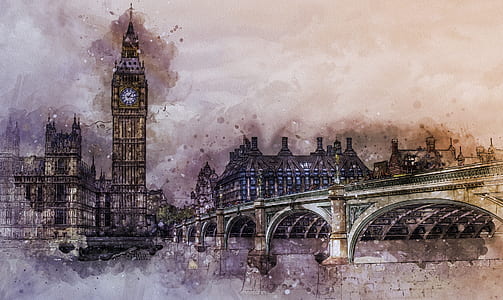 Elizabeth Tower painting thumbnail