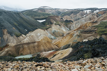 green trees on brown cliffs thumbnail