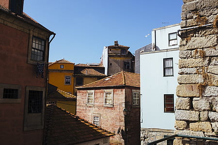 white and brown concrete buildings under blue sky thumbnail