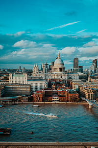 aerial view photography of mosque near river during daytime thumbnail