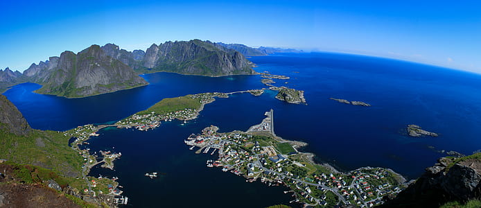 islands in aerial view photography thumbnail