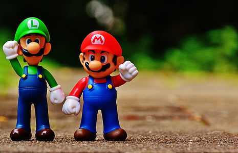 selective focus photography of Super Mario and Luigi figurines thumbnail