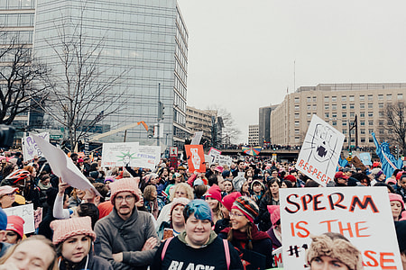 Group of People protesting during daytime thumbnail