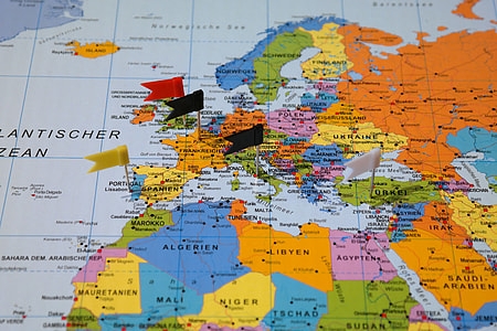 world map with flag pins thumbnail