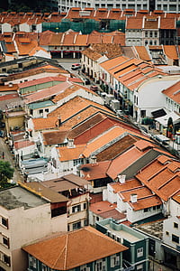 aerial photography of brown concrete buildings during daytime thumbnail