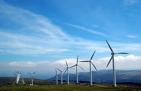 windmills at landscape field thumbnail