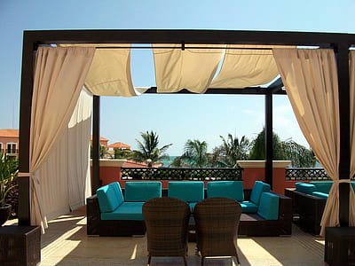 white and brown gazebo thumbnail