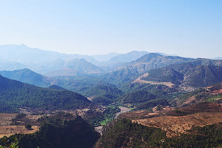 bird's eye view of mountains thumbnail