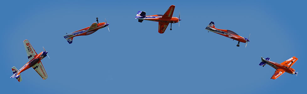 five red-and-yellow monoplane thumbnail