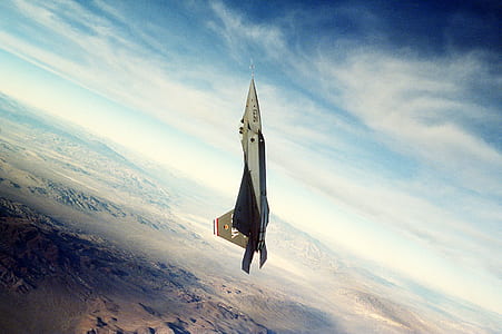 white and black jet plane on air thumbnail