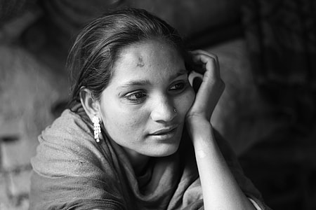 grayscale photography of woman thumbnail