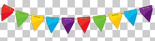 Birthday Serpentine streamer Party , Transparent Streamer , assorted-color buntings illustration PNG clipart