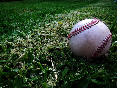 baseball on grass thumbnail
