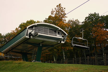 cable cars beside trees thumbnail