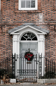 closeup photo of closed door and closed gate thumbnail