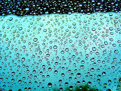 clear glass panel with rain dew drops thumbnail