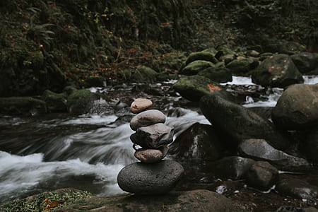 water streaming down the rocks thumbnail