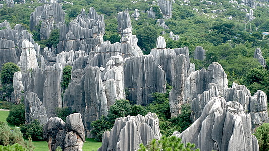 aerial photo of gray rock formations thumbnail