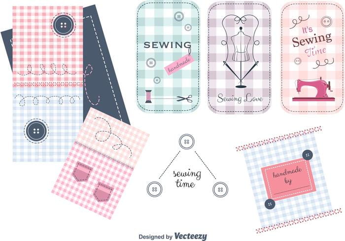 Free Sewing Vector Items Set eps file
