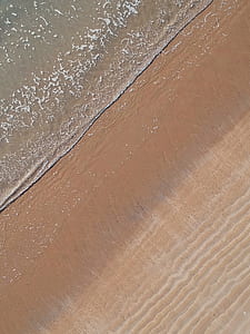aerial view photography of sand and body of water thumbnail