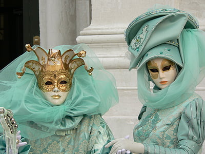 two person wearing masquerade masks thumbnail