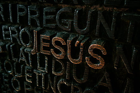 Jesus embossed text thumbnail