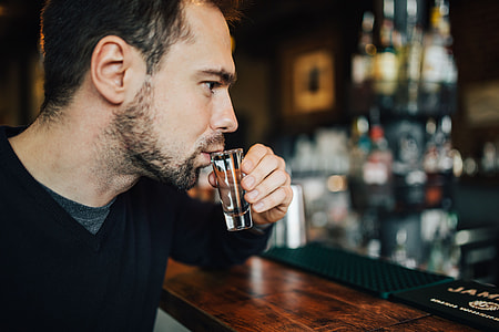 Handsome young man in a pub thumbnail