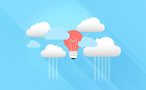Cloud Computing with Virtual Clouds and Light Bulb thumbnail