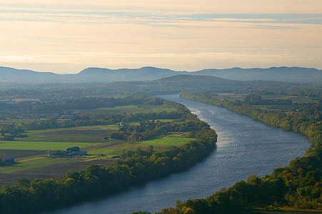 Landscape of the Connecticut River and Mount Sugarloaf thumbnail