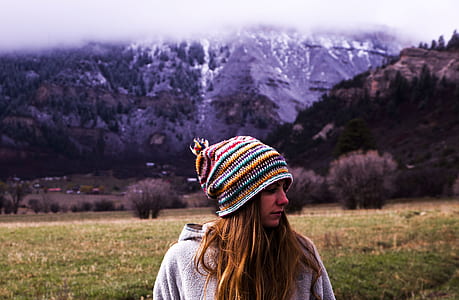 landscape, mountains, person, woman thumbnail