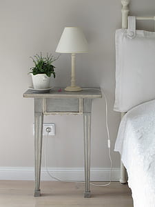 room with table lamp and wooden table thumbnail