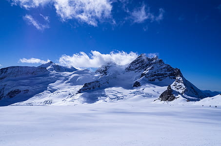 mountains covered by snow thumbnail