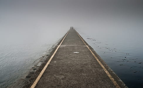 pathway in middle body of water thumbnail