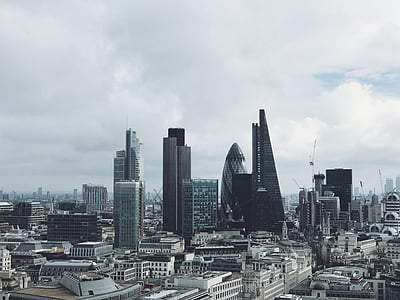 high angle photography of high-rise buildings thumbnail