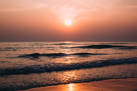 sea, dawn, nature, sky thumbnail