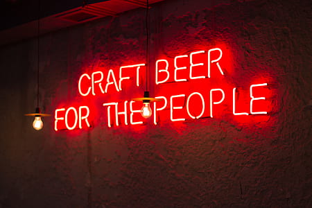 red LED neon signage on wall thumbnail